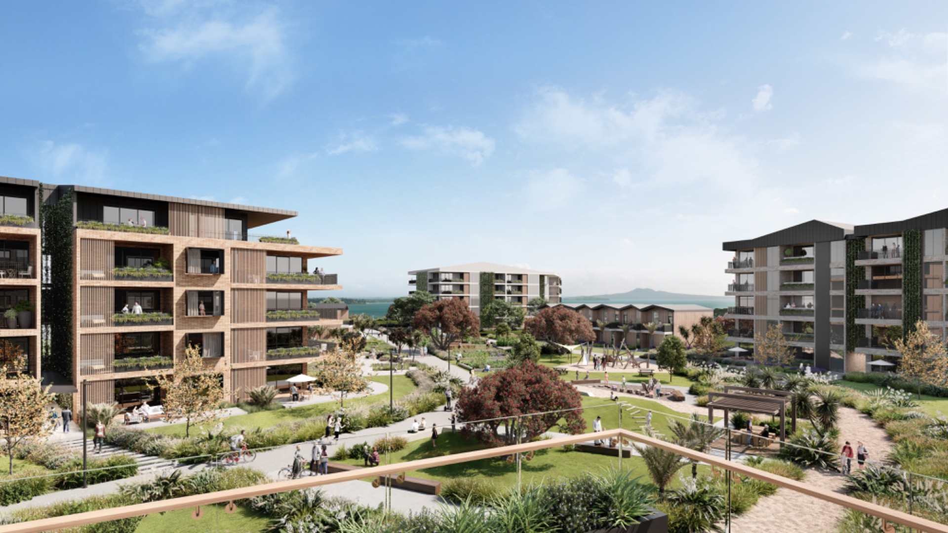 Beachlands South, Marina Point. Visualisation created by One to One Hundred